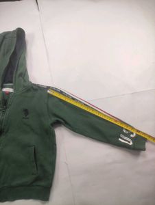 U.S. Polo Assn. Green Zip Hoodie