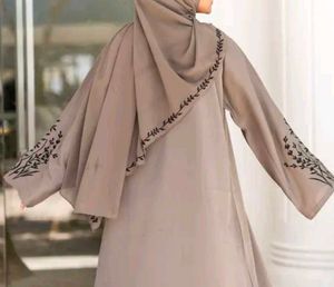 Embroidered Abaya Gown