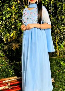 Sky Blue 💙 Indo Western Dress