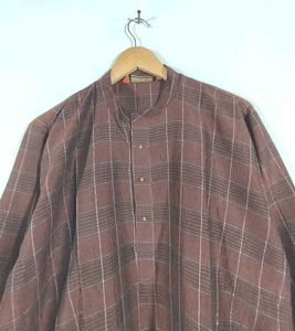 Brown Shade Checks Kurta (Men's)