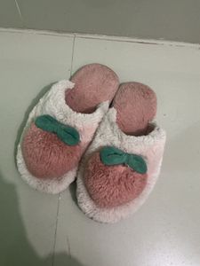 Cute Pink Bow Slippers
