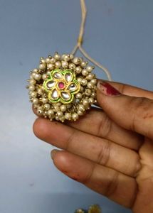 Elegant Green Stone Jewellery Set