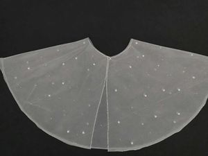 Embellished Pearl Cape Shawl