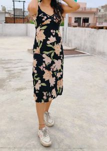 Floral Print Midi Dress