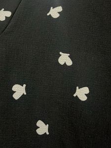 Mango Black &amp; White Print Top