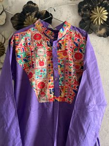 Navratri Vibrant Embroidered Kurta