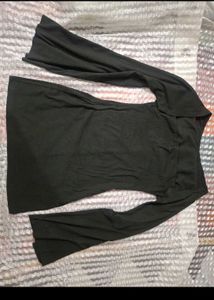 Black Batwing Sleeve Top