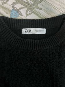 Zara Black Knit Sweater