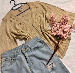 🎁Elegant Embroidered Cardigan B