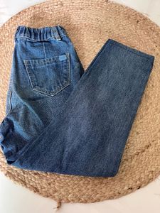 Distressed Blue Denim Jeans