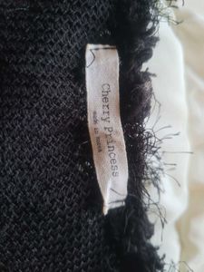 Fluffy Black Cardigan