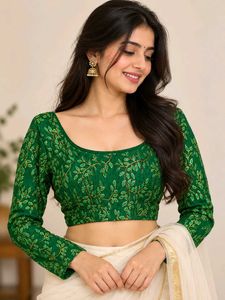 Stretchable Green blouse.
