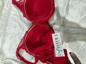 Red Lace Bra and Panty Set