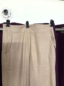 Stylish Beige Wide-Leg Pants