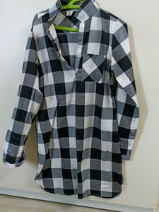 Black And White Shirt Dress