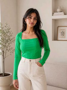 Bright Green Long Sleeve Bodysuit