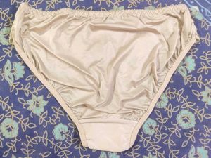 Beige Color Satin &amp; Lace Bra Panty Set(Brand New)