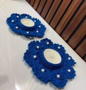 Handmade Crochet Tealight Holders (Set of 2)