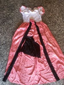 Elegant Pink and Black Ball Gown