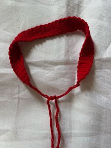 Handmade Red Crochet hairband