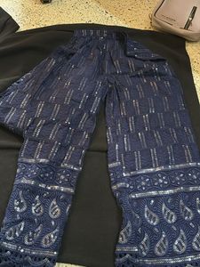 Stylish Blue Sequin Kurta Set