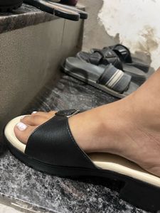 Black Block Heel Sandals | Size EU 40 (UK 6.5)