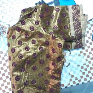Exquisite Purple Embroidered Saree