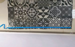 Patterned matte for floor