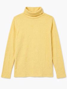 Yellow Turtleneck Top