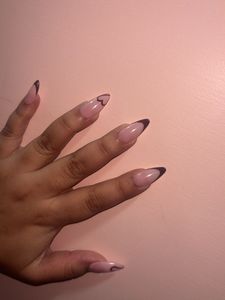 12 French Tip Heart Nails