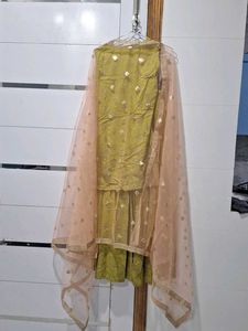 Green Kurta Set with Dupatta