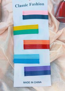 Colorful Hair Clips one card