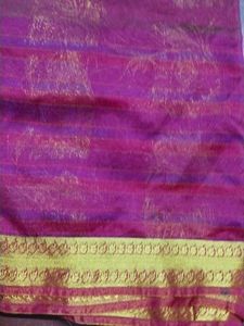 Elegant Pink &amp; Gold Saree