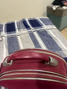 Platinum Red Travel Vanity Case