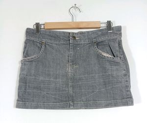 Gray Denim Skirt (Women)
