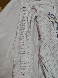 favorite Lightweight Dotted Tie-Front unique top