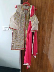 Cold Shoulder Patiala Set