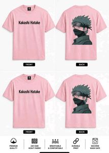 Kakashi Hatake Pink Graphic Tee (SIZE M)