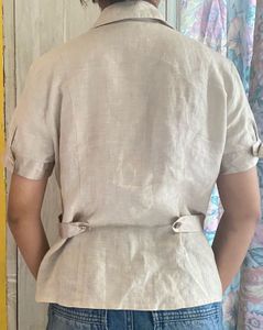 Linen Blend Short Sleeve Shirt