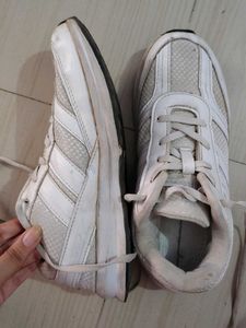 White Lace-Up Sport Sneakers Kids