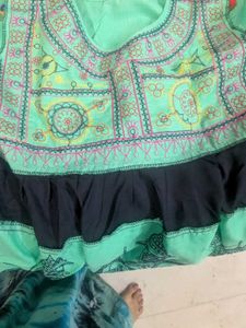 Embroidered Kurta with Dhoti Pants Gujrati style