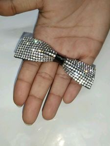Black Rhinestone Rubberband