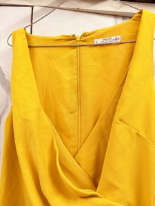 MANGO Yellow Dress