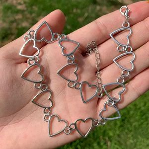 Chic Heart Link Chain Necklace