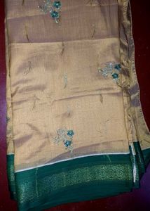 Elegant Beige and Skin Colour Saree