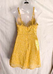 47264. Yellow mini sundress