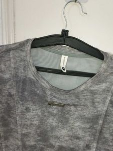 Stylish Grey Marble Print Top