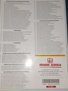 MADE EASY 2 books combo ,