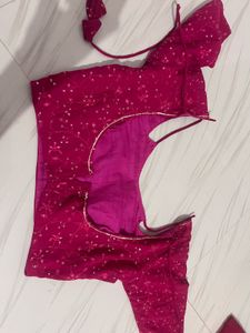 Stunning Magenta Embroidered Lehenga Choli