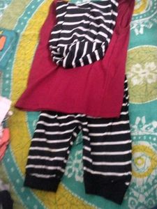 Baby Girls Striped Outfit